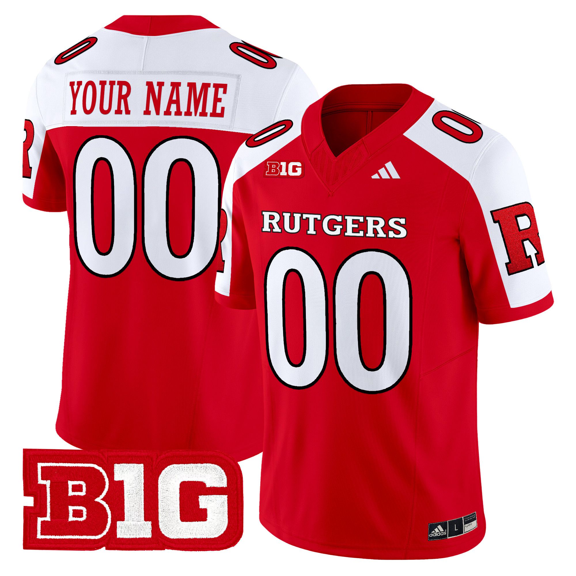 Men Rutgers Scarlet Knights Red 2024 Vapor Limited Custom NCAA Jersey